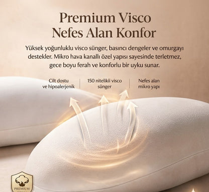 Eunor Ortopedik Uyku Bel Desteği Yastığı – Visco Bel Destek Pedi